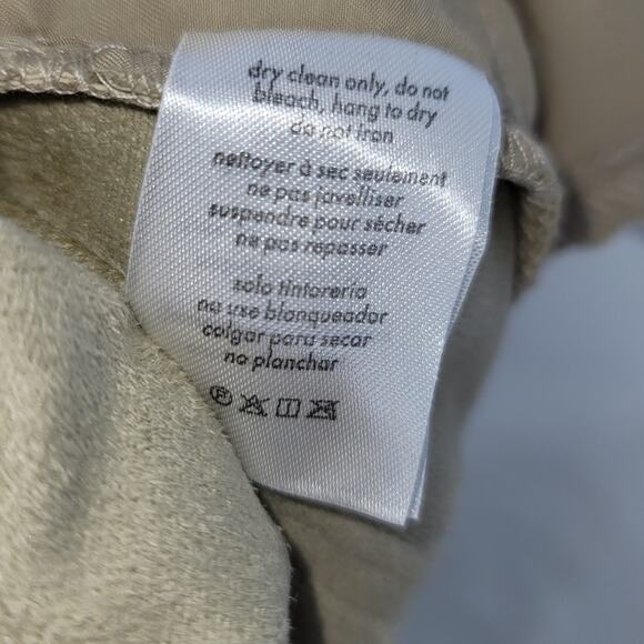 WeWoreWhat Vegan Leather Kick Flare Pants Oat 28 MSRP $128 Street Style Chic - Picture 12 of 12